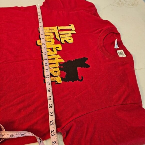 The Dog Father T-Shirt Red Size XL Men's Short Sleeve With Terrier Dog - Picture 8 of 10